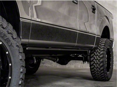 Rocker Armor Kit; Black (20-25 Silverado 3500 HD Crew Cab w/ 6.50-Foot Standard Box)