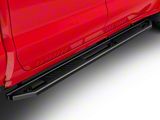 Rocker Armor Side Step Bars; Matte Black (20-26 Silverado 3500 HD Crew Cab)