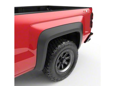 EGR Rugged Look Level 2 Fender Flares; Matte Black (15-19 Silverado 3500 HD SRW)