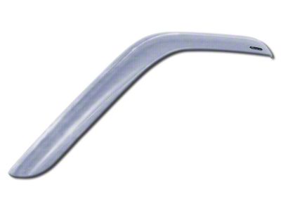 Tape-Onz Sidewind Deflectors; Front Only; Chrome (07-13 Silverado 3500 HD Regular Cab)