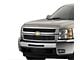 Stainless Steel Billet Upper and Top Bumper Grille Overlay; Black (07-10 Silverado 3500 HD)