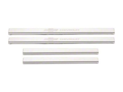 Putco Stainless Steel Door Sills with Bow Tie Etching (20-25 Silverado 3500 HD Crew Cab)