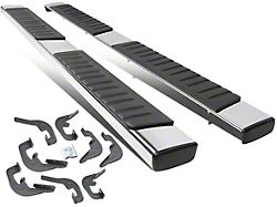 6-Inch Running Boards; Stainless Steel (07-19 Silverado 3500 HD Crew Cab)