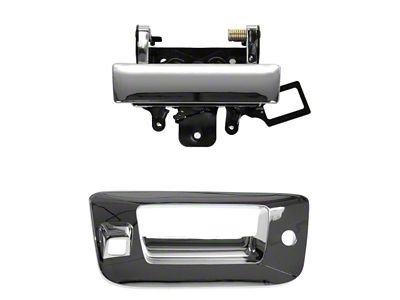 Tailgate Handle and Bezel Set with Lock Provision and Backup Camera Opening (07-14 Silverado 3500 HD)