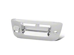 Tailgate Handle Cover with Keyhole and Backup Camera Opening; Chrome (07-14 Silverado 3500 HD)