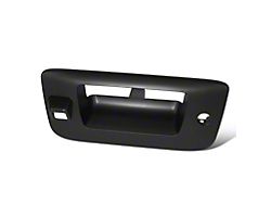 Tailgate Handle Cover with Keyhole and Backup Camera Opening; Primer Black (07-14 Silverado 3500 HD)
