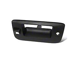 Tailgate Handle Cover with Keyhole and Backup Camera Opening; Textured Black (07-14 Silverado 3500 HD)