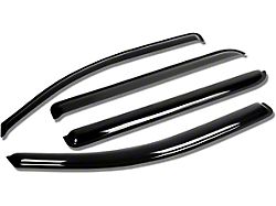 Tape-On Wind Deflectors Window Visors; Smoked (15-19 Silverado 3500 HD)