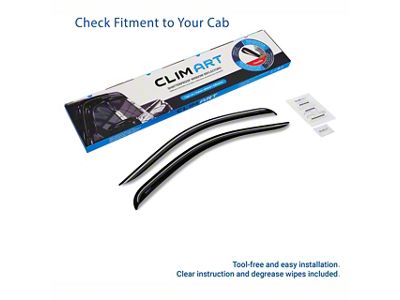 Tape-On Window Deflectors (07-14 Silverado 3500 HD Regular Cab)
