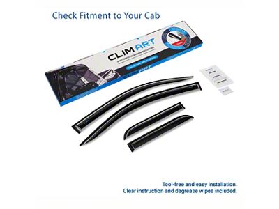 Tape-On Window Deflectors (15-19 Silverado 3500 HD Double Cab)