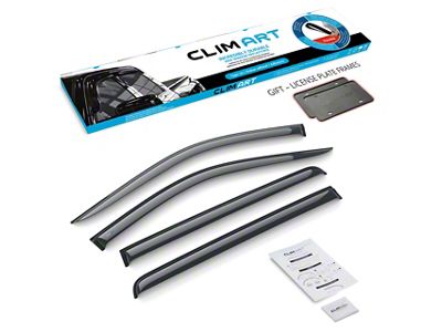 Tape-On Window Deflectors (20-25 Silverado 3500 HD Crew Cab)