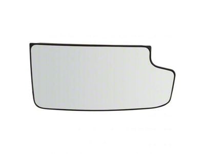 Towing Mirror Lower Glass with Backing Plate; Passenger Side (15-17 Silverado 3500 HD)