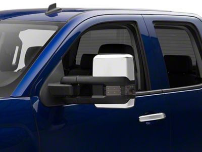 Powered Heated Towing Mirrors with Smoked Amber LED Turn Signal (15-17 Silverado 3500 HD)