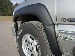 Trail Riderz Fender Flares; Smooth Black (01-06 Silverado 3500 HD SRW)