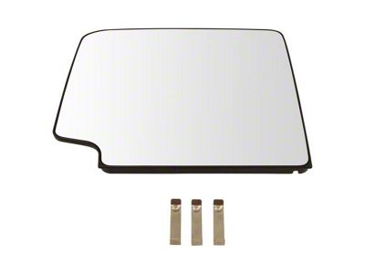 Upper Towing Mirror Glass; Driver Side (15-17 Silverado 3500 HD)