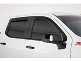 Ventguard Window Deflectors; Front and Rear; Smoked (20-25 Silverado 3500 HD Crew Cab)