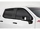 Ventguard Window Deflectors; Front and Rear; Smoked (20-24 Silverado 3500 HD Crew Cab)