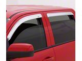 Ventvisor Window Deflectors; Front and Rear; Chrome (20-25 Silverado 3500 HD Crew Cab)