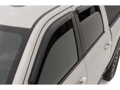 Ventvisor Window Deflectors; Front and Rear; Dark Smoke (20-24 Silverado 3500 HD Double Cab)