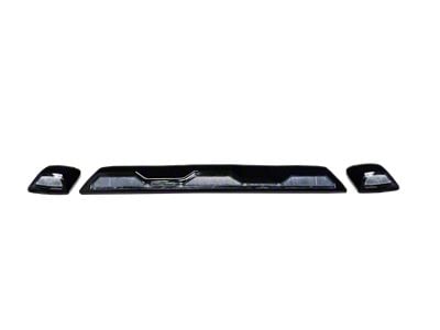 White LED Cab Roof Lights; Clear Lens (20-24 Silverado 3500 HD)