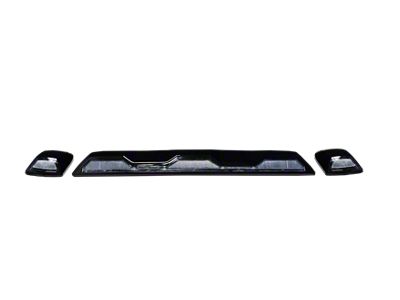 White LED Cab Roof Lights; Clear Lens (20-25 Silverado 3500 HD)