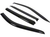 Window Visors; Dark Smoke; Front and Rear (20-26 Silverado 3500 HD Crew Cab)