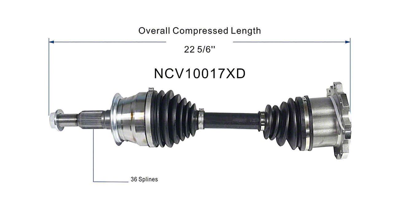 アブ3500c Silverado 3500 Xtreme Duty CV Axle; Front (11-19 Silverado
