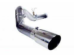 Sinister Diesel DPF-Back Single Exhaust System with 6-Inch Polished Single Wall Angle Cut Tip; Side Exit (11-16 6.7L Powerstroke F-250 Super Duty)