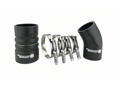 Sinister Diesel Hot Side Intercooler Boot and Clamp Kit (03-07 6.0L Powerstroke F-250 Super Duty)