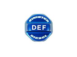 Sinister Diesel Diesel Exhaust Fluid Cap; Blue (11-20 6.7L Powerstroke F-350 Super Duty)