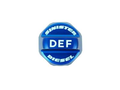 Sinister Diesel Diesel Exhaust Fluid Cap; Blue (11-20 6.7L Powerstroke F-350 Super Duty)