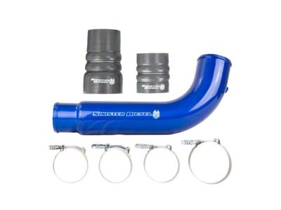 Sinister Diesel Cold Side Charge Pipe; Blue (03-07 5.9L RAM 2500)