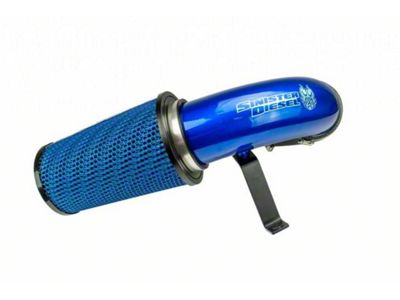 Sinister Diesel Cold Air Intake with Dry Cleanable Cotton Filter; Blue (94-98 5.9L I6 RAM 3500)