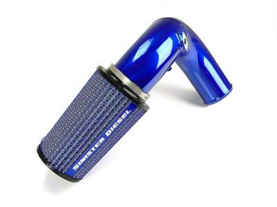 Sinister Diesel Cold Air Intake with Dry Cleanable Cotton Filter; Blue (03-07 5.9L RAM 3500)