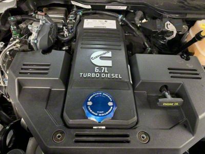 Sinister Diesel Oil Fill Cap; Blue (07.5-26 6.7L RAM 3500)