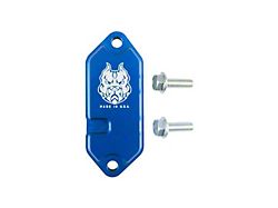 Sinister Diesel Coolant Block-Off Plate; Blue (14-26 6.6L Duramax Sierra 2500 HD)