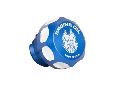 Sinister Diesel Oil Fill Cap; Blue (20-23 6.6L Duramax Sierra 3500 HD)
