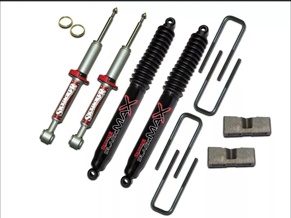 SkyJacker 3-Inch Front Strut Suspension Lift Kit with Black MAX Shocks (04-08 2WD F-150)
