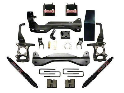 SkyJacker 4.50-Inch Front Spacer Suspension Lift Kit with Black MAX Shocks (09-14 4WD F-150, Excluding Raptor)