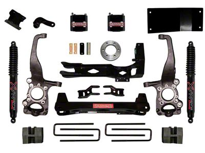 SkyJacker 4.50-Inch Front Spacer Suspension Lift Kit with Shocks (15-20 4WD F-150, Excluding Raptor)