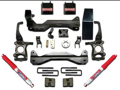 SkyJacker 6-Inch Front Spacer Suspension Lift Kit with Black MAX Shocks (09-14 4WD F-150, Excluding Raptor)