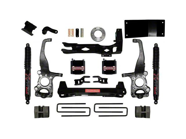 SkyJacker 6-Inch Front Spacer Suspension Lift Kit with Shocks (15-20 4WD F-150 SuperCab, SuperCrew, Excluding Raptor)