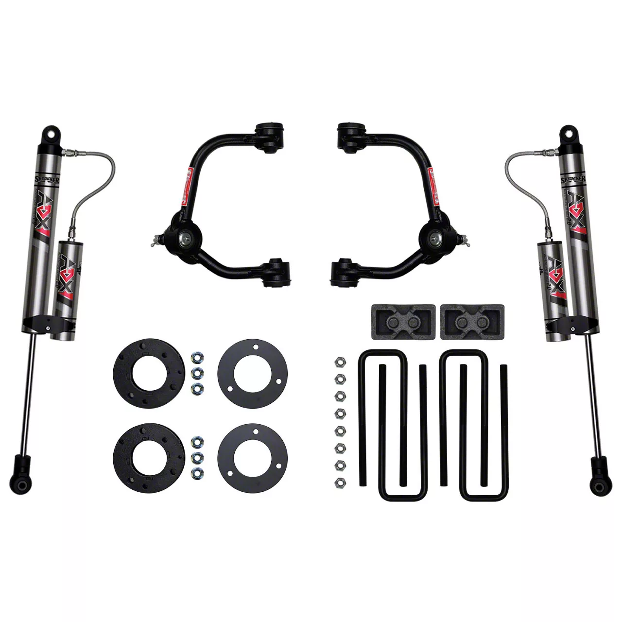 SkyJacker 3-Inch Suspension Lift Kit with ADX 2.0 Remote Reservoir Shocks (14-20 4WD F-150 SuperCab, SuperCrew, Excluding Raptor)
