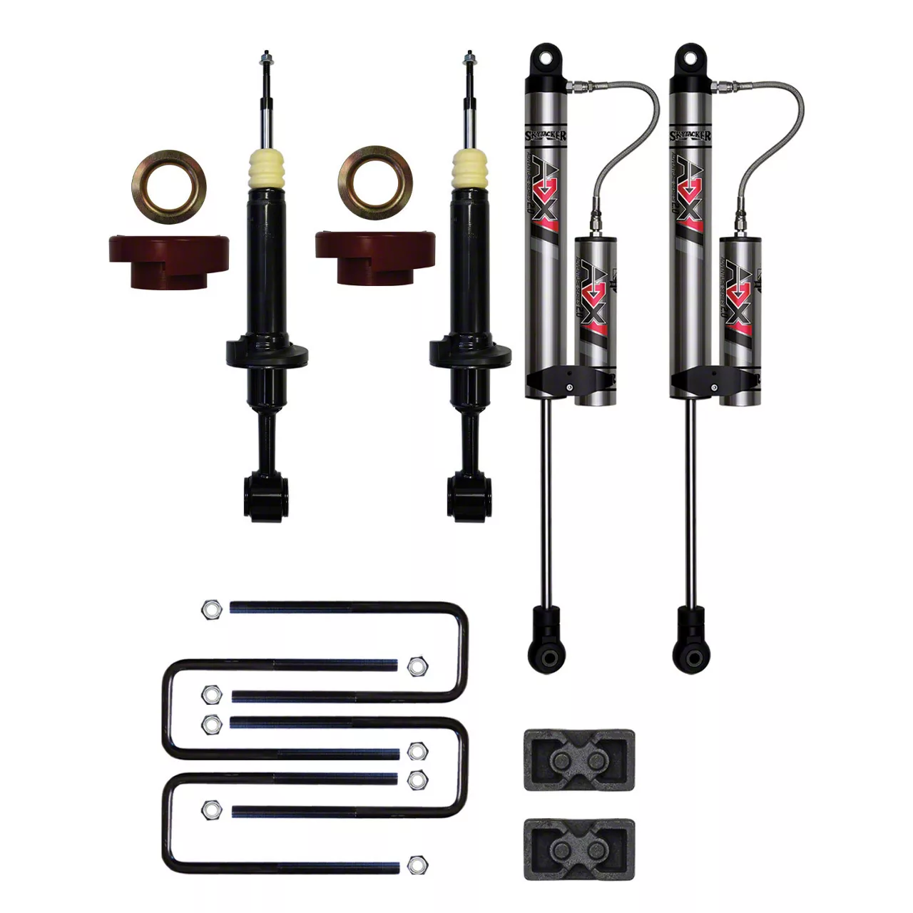 SkyJacker 3-Inch Suspension Lift Kit with ADX 2.0 Remote Reservoir Shocks (04-08 2WD F-150)