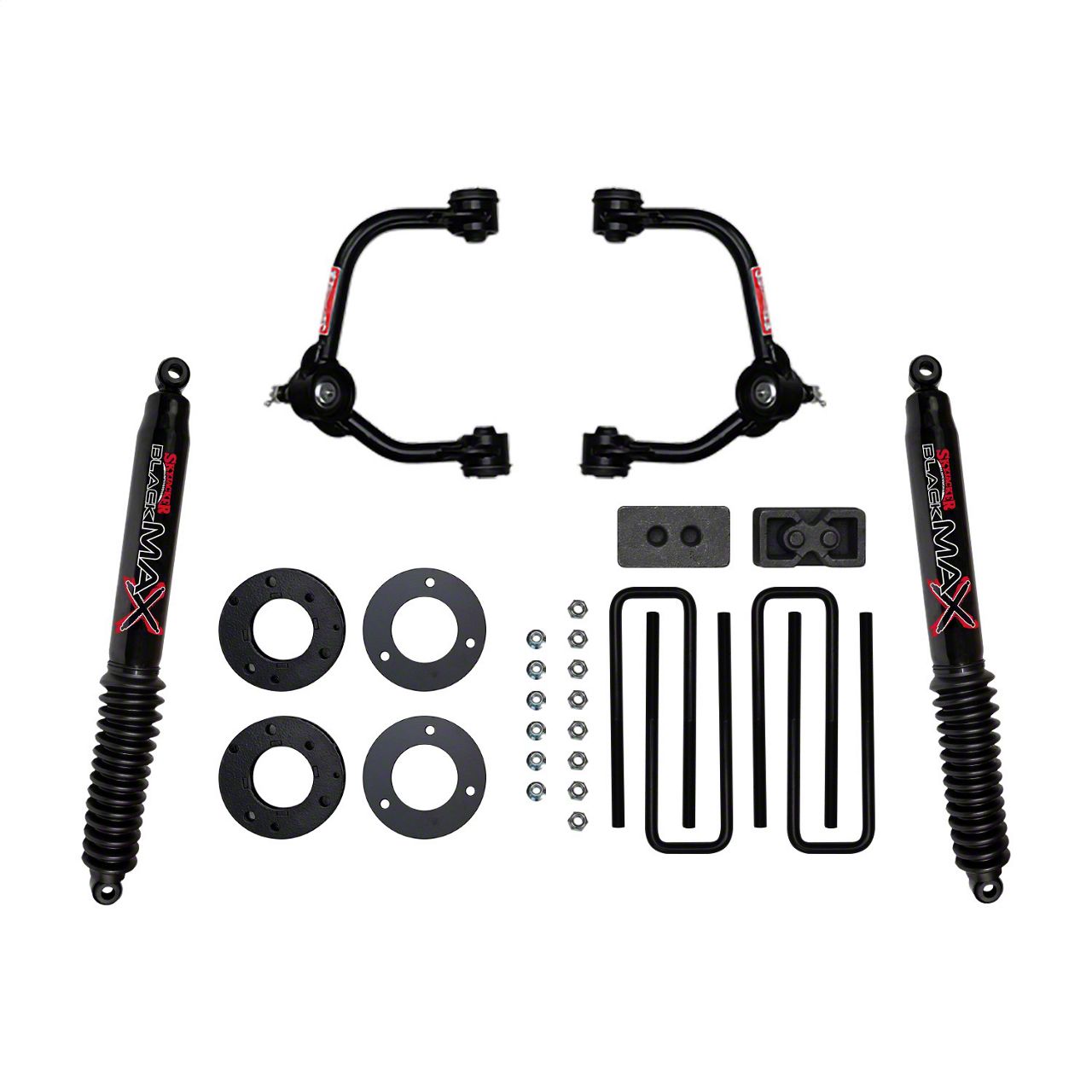 SkyJacker 3-Inch Suspension Lift Kit with Black MAX Shocks (14-20 F-150, Excluding Raptor)