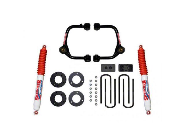 SkyJacker 3-Inch Upper A-Arm Suspension Lift Kit with Nitro Shocks (21-24 4WD F-150 SuperCab, SuperCrew, Excluding Raptor)