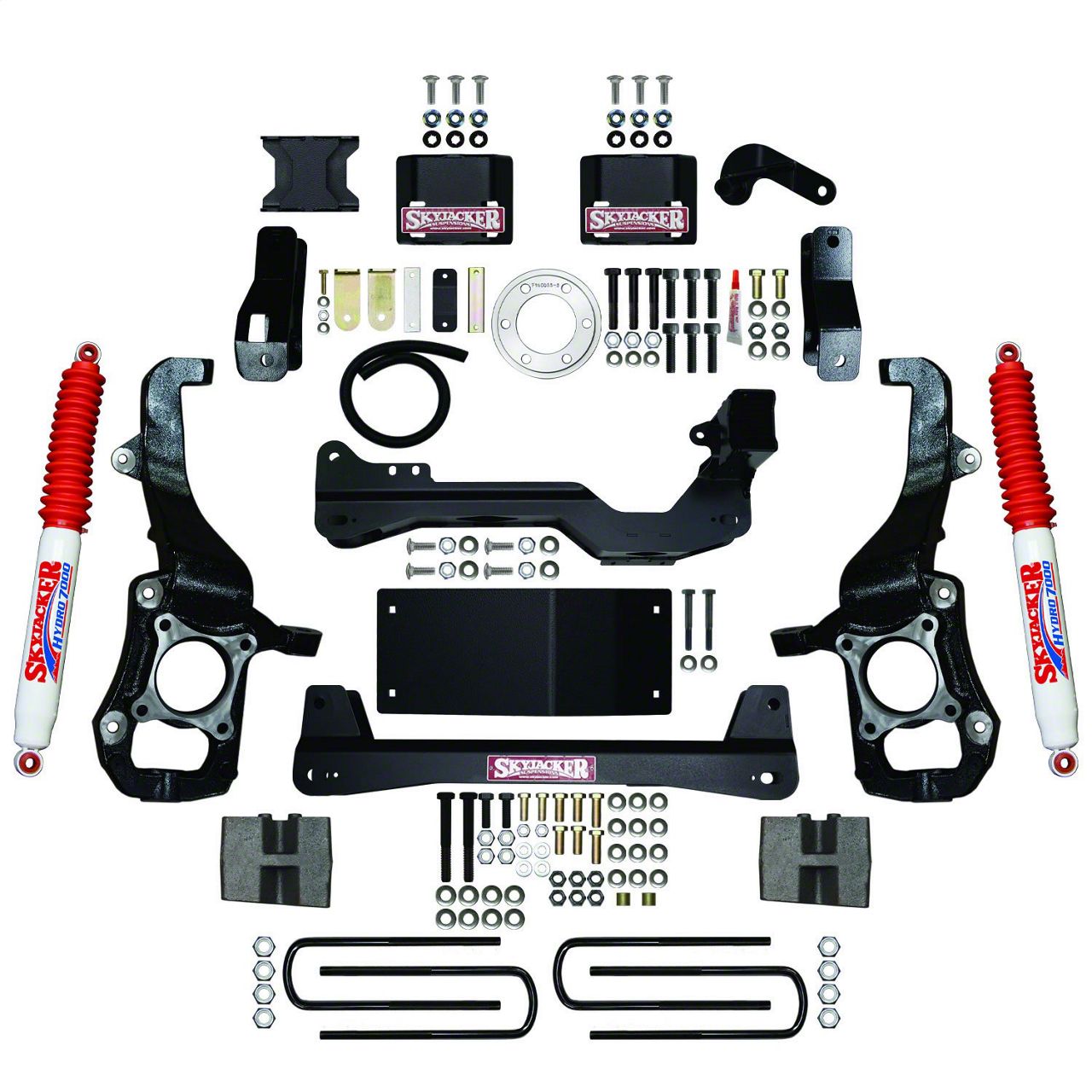 SkyJacker 4.50-Inch Suspension Lift Kit with Hydro Shocks (21-24 4WD F-150 SuperCab, SuperCrew w/o CCD System, Excluding Powerstroke, Raptor & Tremor)