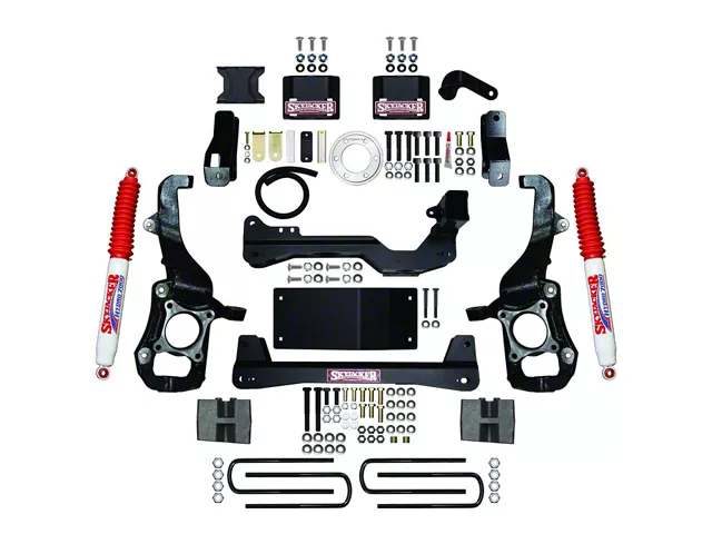 Skyjacker F-150 suspension lift kit with hydro shocks installed