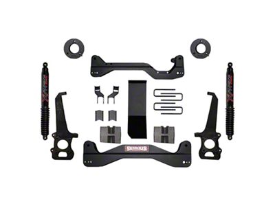 SkyJacker 6-Inch Front Spacer Suspension Lift Kit with Black MAX Shocks (04-08 4WD F-150)