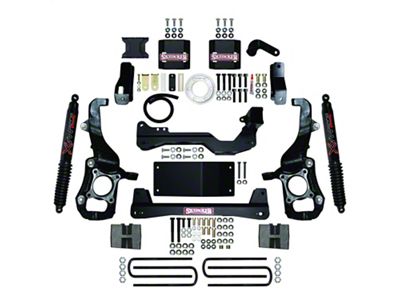 SkyJacker 6-Inch Suspension Lift Kit with Black MAX Shocks (21-24 4WD F-150 SuperCab, SuperCrew w/o CCD System, Excluding Powerstroke, Raptor & Tremor)